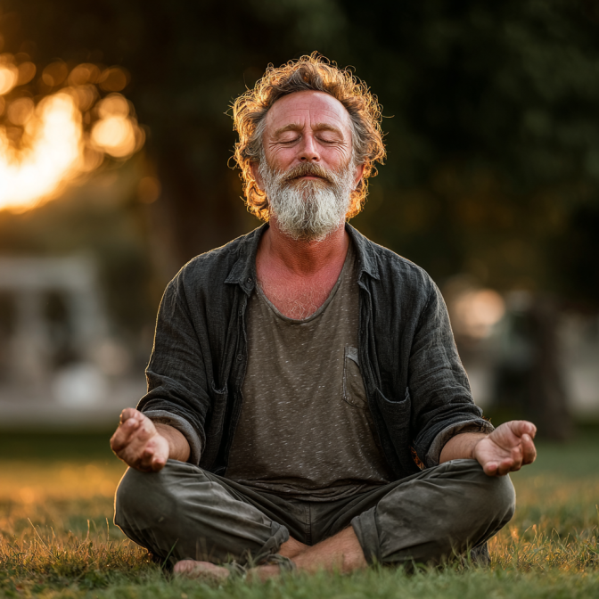 Comunitate yoga - persoane mature practicând exerciții de yoga